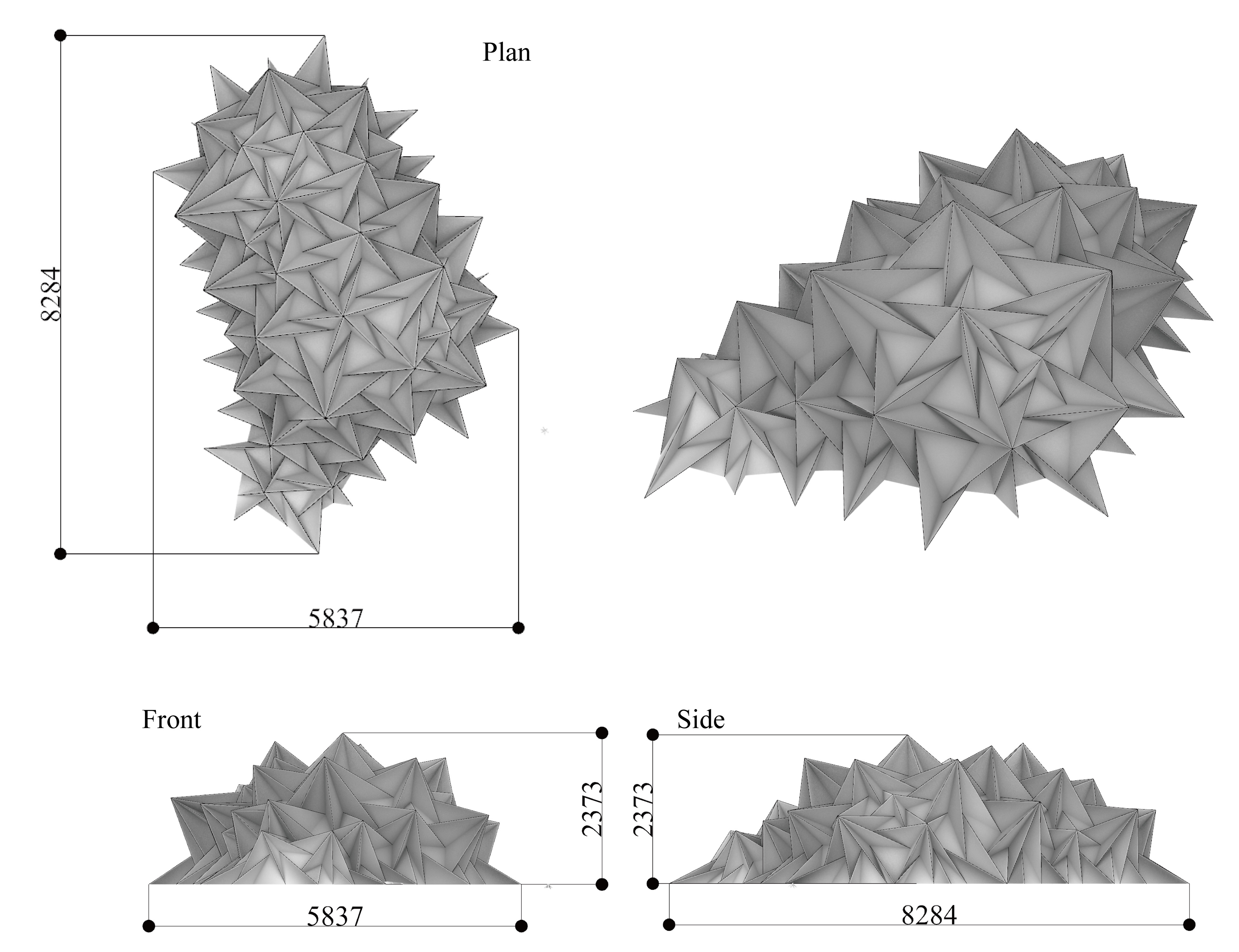 Freeform Membrane Tensegrity